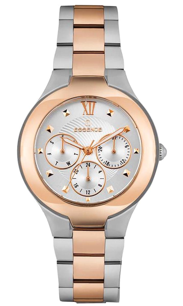 Essence ES6527FE.530 Takvimli 36 mm Gri-Rose Gold Çelik Kordon Analog Kadın Kol Saati