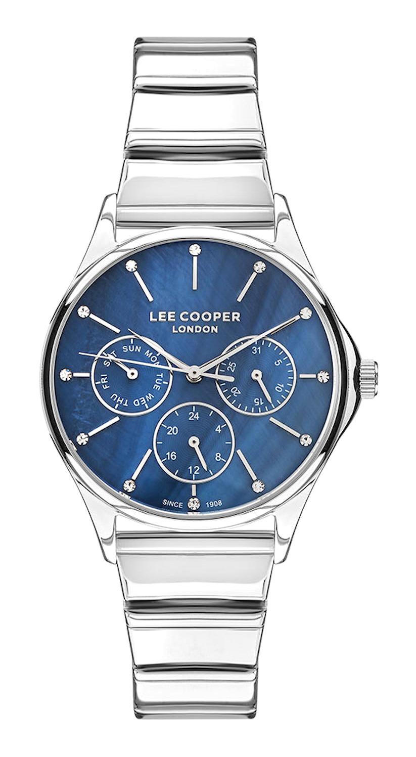 Lee Cooper LC07482.390-MP Takvimli 38 mm Gri Plastik Kordon Analog Kadın Kol Saati