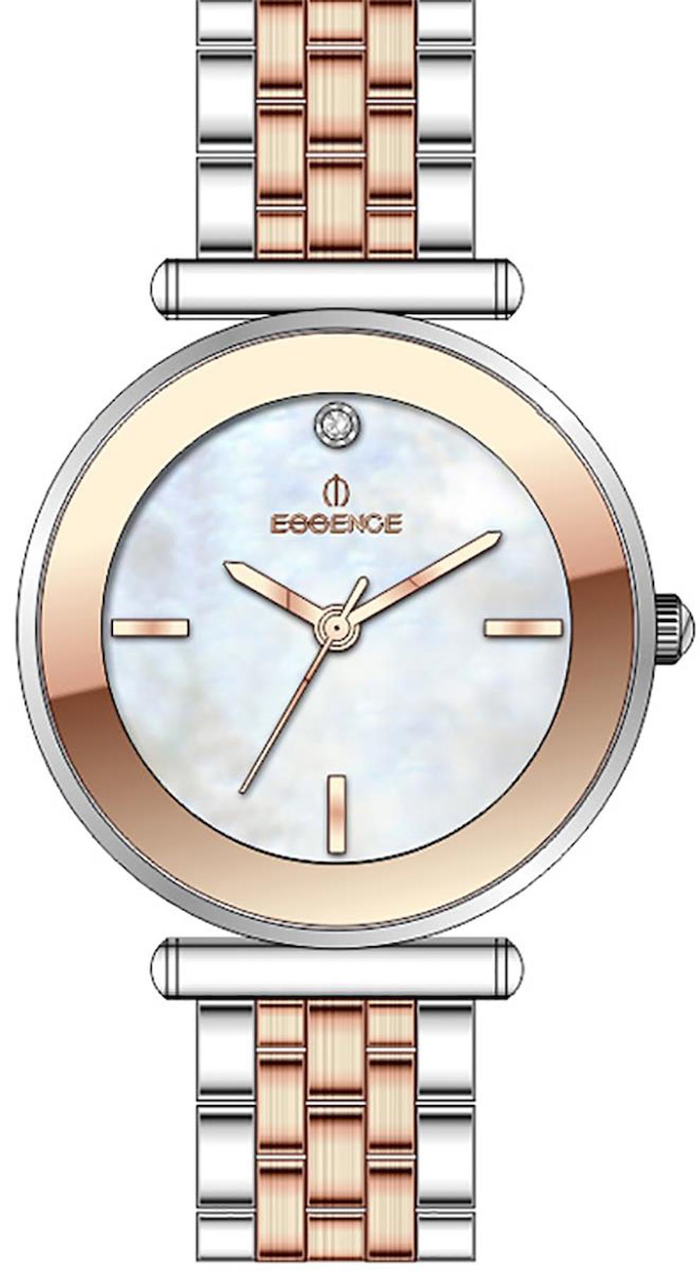 Essence D1131.520 30 mm Gri-Rose Gold Çelik Kordon Analog Kadın Kol Saati