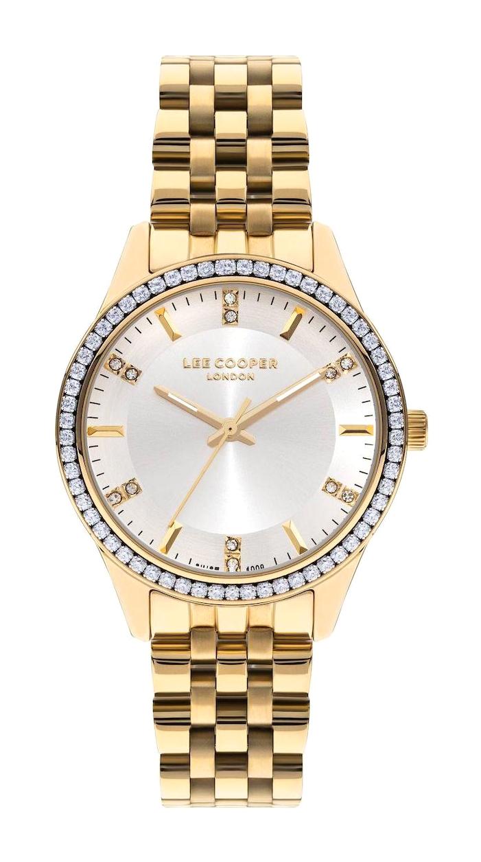 Lee Cooper LC07826.130 40 mm Altın Çelik Kordon Analog Kadın Kol Saati