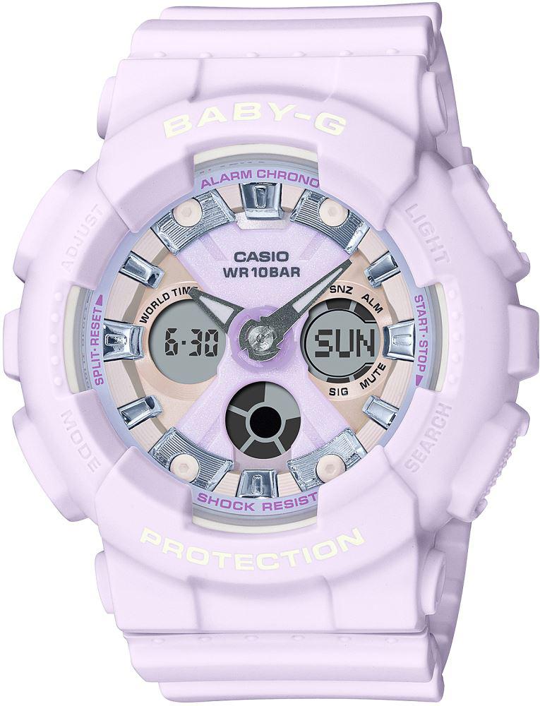 Casio BA-130WP-6ADR Takvimli 43.4 mm Mor Silikon Kordon Analog Unisex Kol Saati