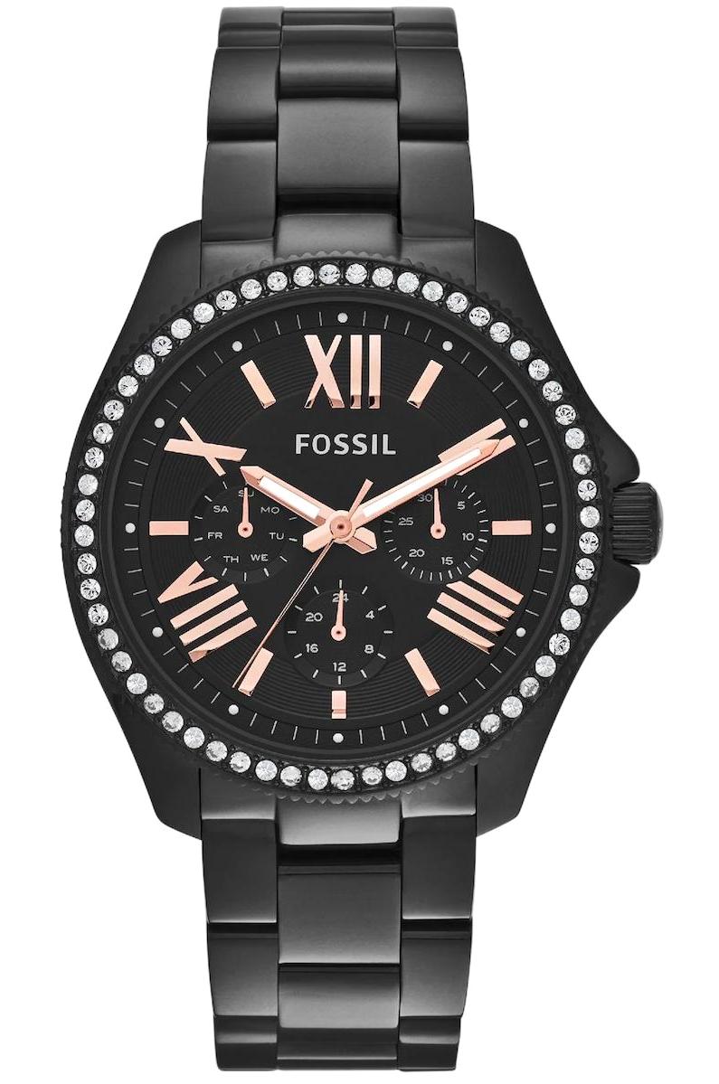 Fossil AM4522 34 mm Siyah Çelik Kordon Analog Kadın Kol Saati