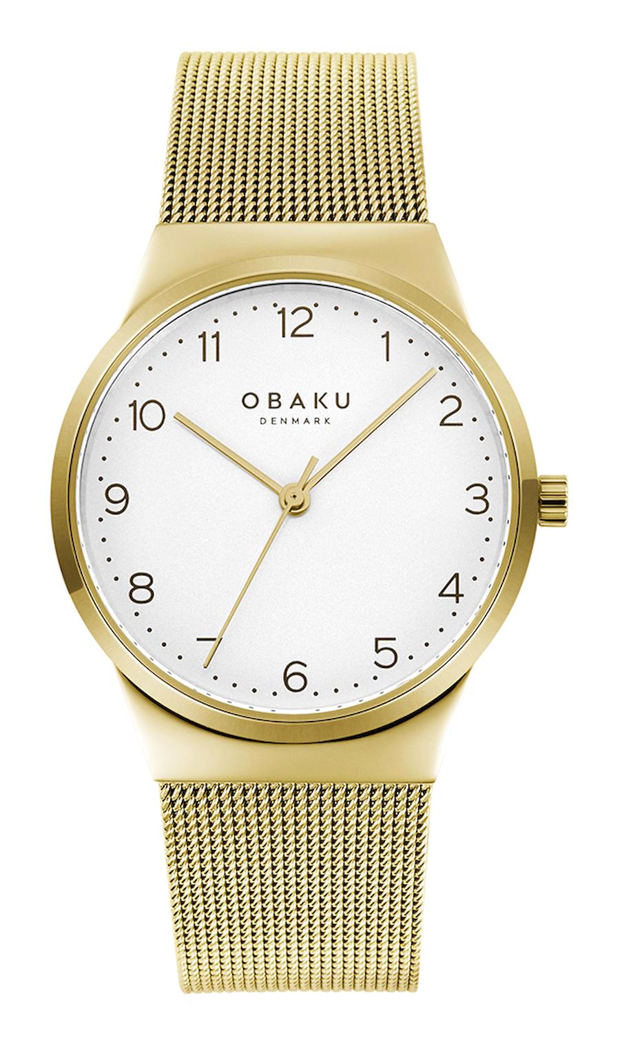 Obaku Denmark V255LXGIMG 32 mm Altın Hasır Kordon Analog Kadın Kol Saati