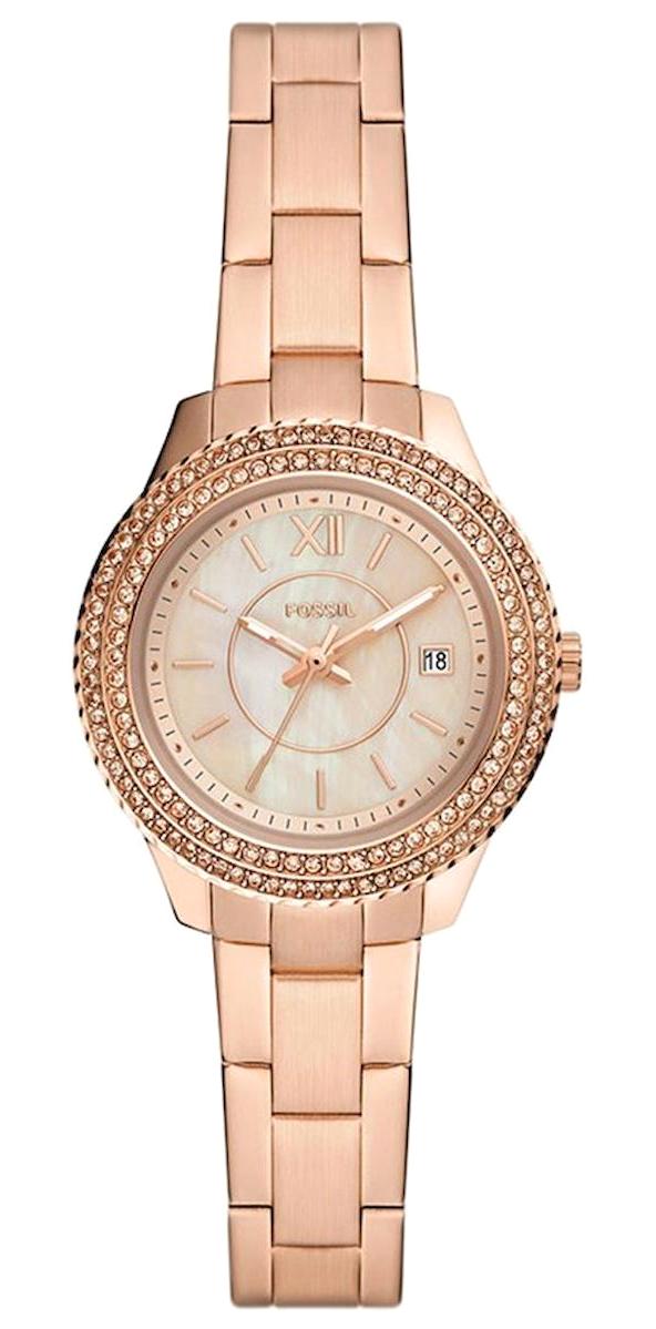 Fossil FES5136 34 mm Rose Gold Çelik Kordon Analog Kadın Kol Saati