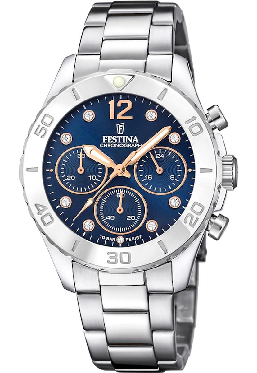 Festina F20603/3 39 mm Gri Çelik Kordon Analog Kadın Kol Saati