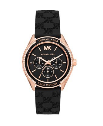 Michael Kors MK7266 Takvimli 40 mm Siyah Silikon Kordon Analog Kadın Kol Saati