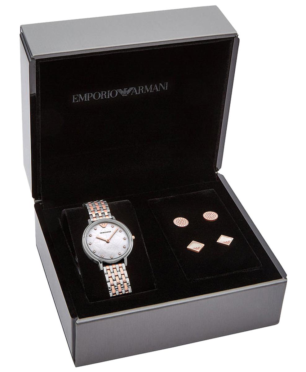 Emporio Armani AR80019 32 mm Gri-Rose Gold Çelik Kordon Analog Kadın Kol Saati