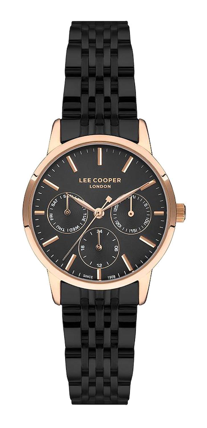 Lee Cooper LC07358.45-NM Takvimli 40 mm Siyah Çelik Kordon Analog Kadın Kol Saati