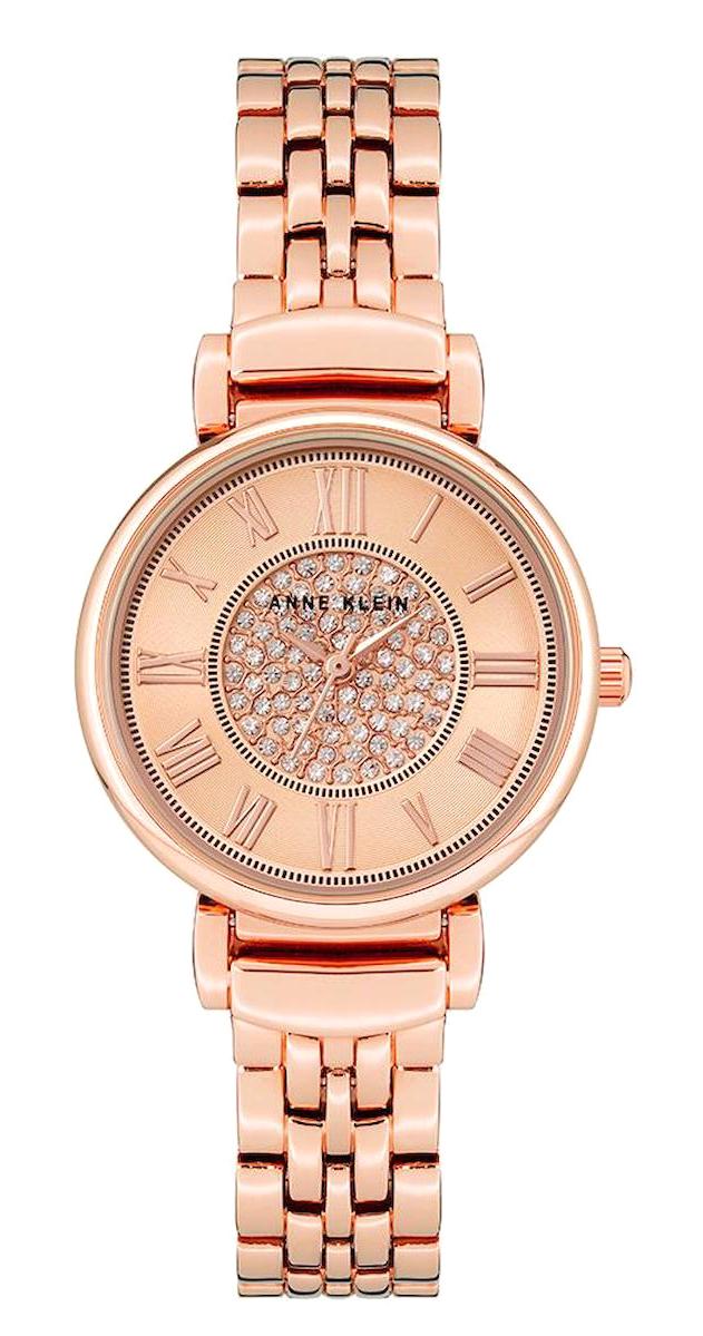 Anne Klein AK-3872RGRG 30 mm Rose Gold Metal Kordon Analog Kadın Kol Saati