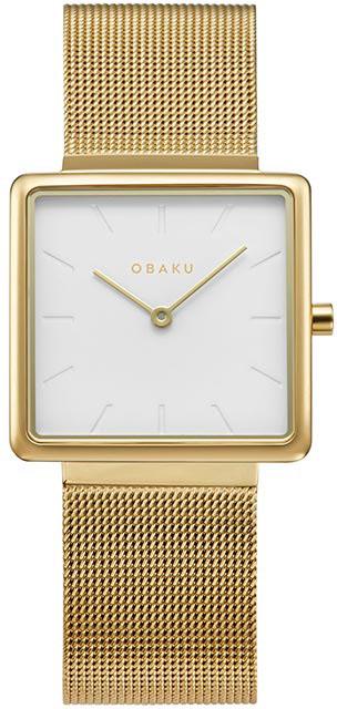 Obaku Denmark V236LXGIMG 28 mm Altın Çelik Kordon Analog Kadın Kol Saati