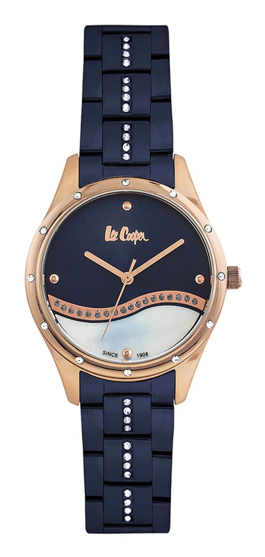 Lee Cooper LC06639.490 40 mm Lacivert Çelik Kordon Analog Kadın Kol Saati