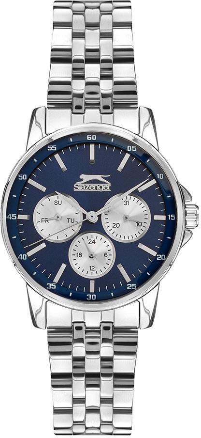 Slazenger SL.09.2009.4.03 Takvimli 34 mm Gri Çelik Kordon Analog Kadın Kol Saati