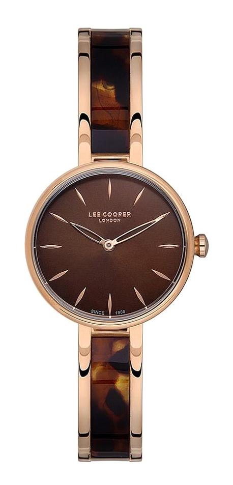 Lee Cooper LC07187.440 40 mm Kahverengi Metal Kordon Analog Kadın Kol Saati