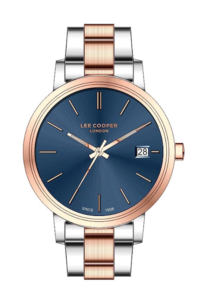 Lee Cooper LC07447.590 Takvimli 40 mm Gri Plastik Kordon Analog Kadın Kol Saati