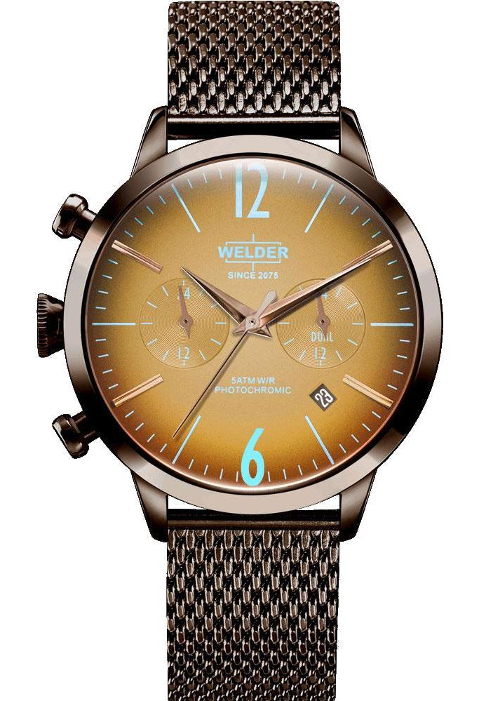 Welder Watch WWRC606 Takvimli 38 mm Kahverengi Çelik Kordon Analog Kadın Kol Saati