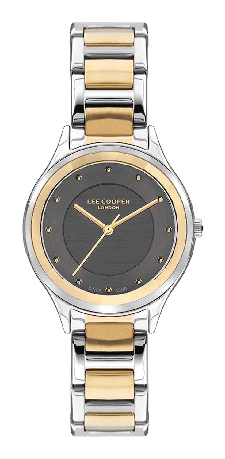 Lee Cooper LC07460.260 36 mm Altın Plastik Kordon Analog Kadın Kol Saati