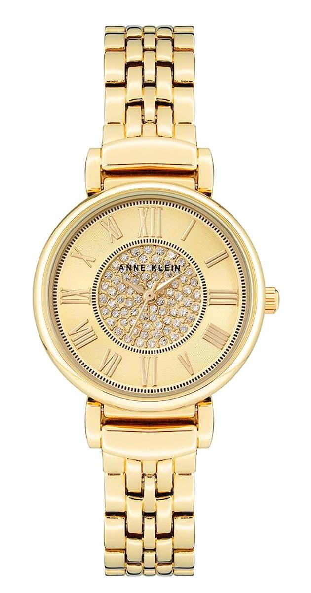 Anne Klein AK-3872CHGB 30 mm Altın Metal Kordon Analog Kadın Kol Saati