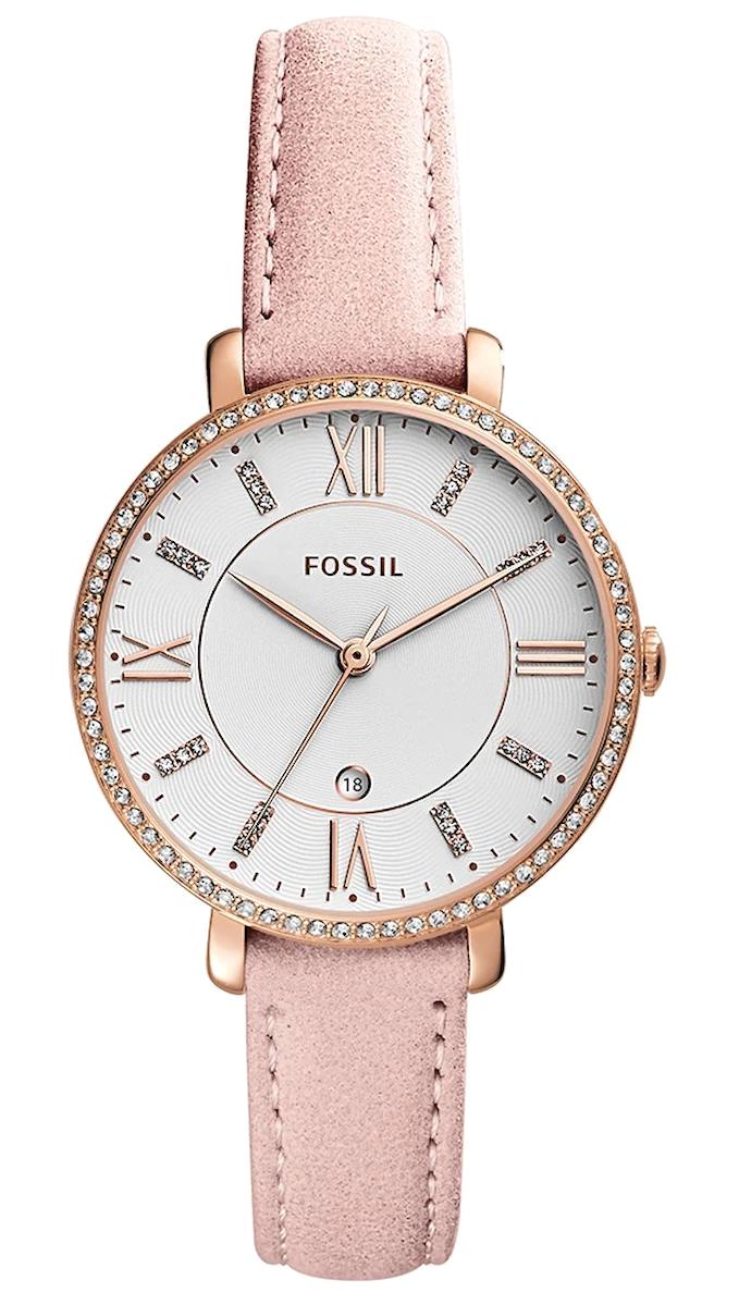 Fossil ES4303 38 mm Pembe Deri Kordon Analog Kadın Kol Saati