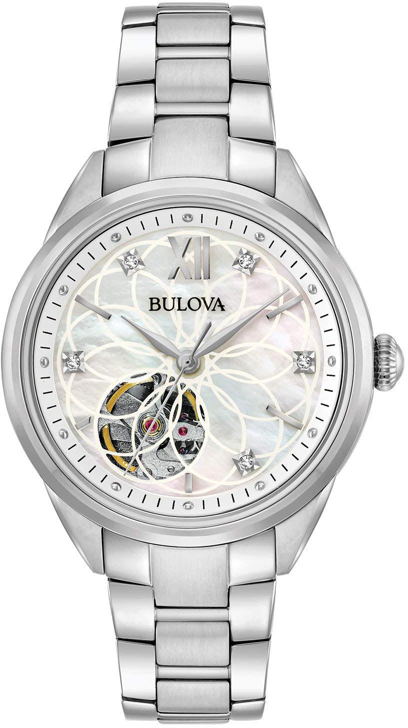 Bulova 96P181 35 mm Gri Çelik Kordon Analog Kadın Kol Saati