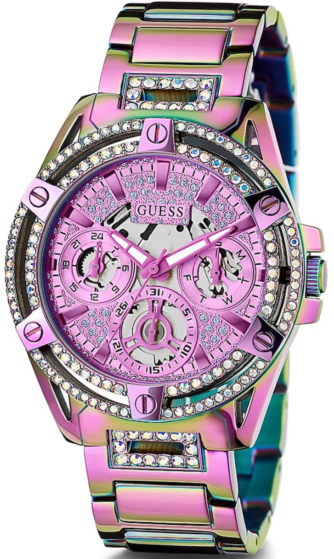 Guess GUGW0464L4 Takvimli 40 mm Çok Renkli Çelik Kordon Analog Kadın Kol Saati