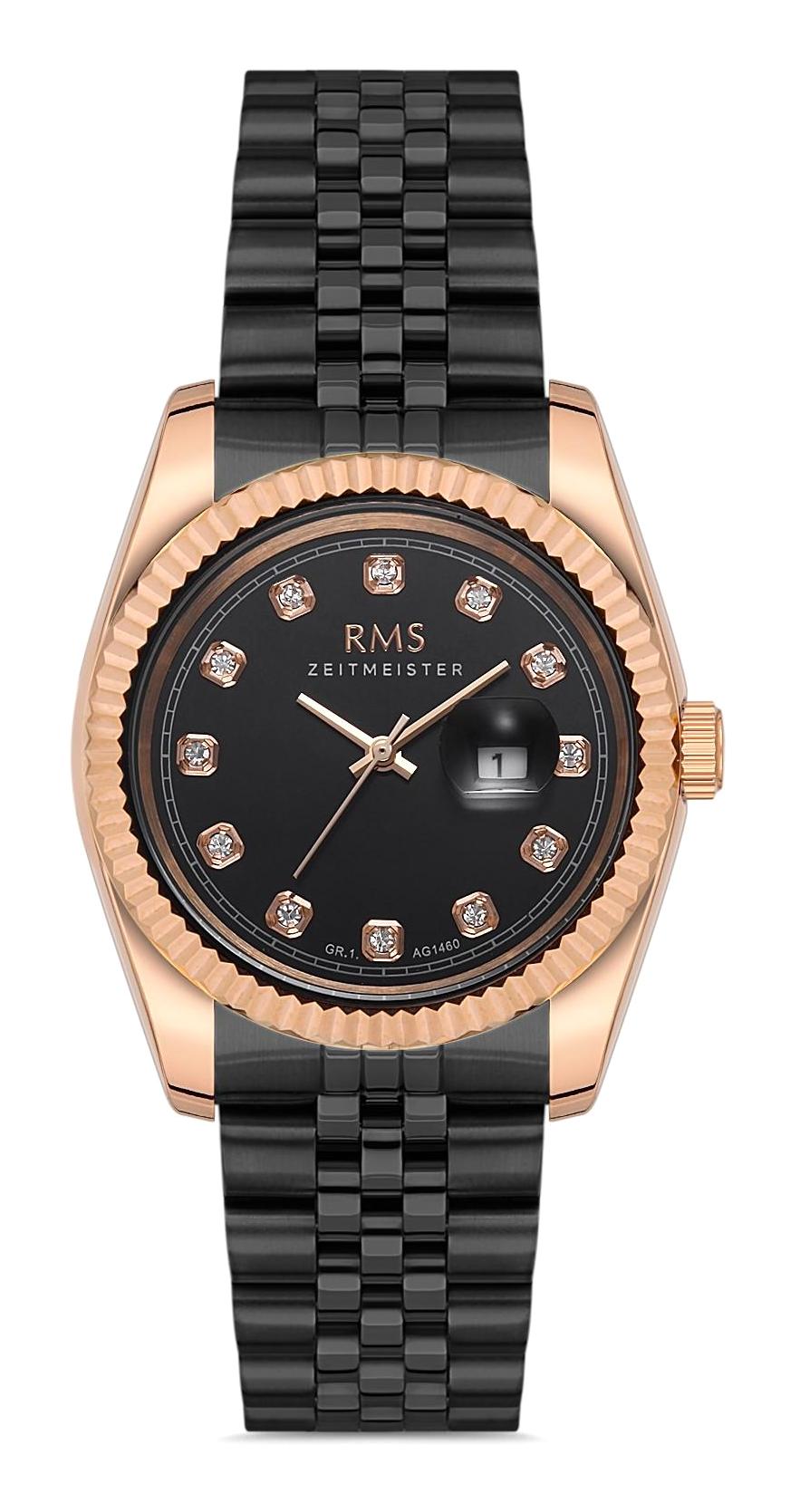 Romanson GR.1.AG1460.09 Takvimli 38 mm Gri-Rose Gold Çelik Kordon Analog Kadın Kol Saati