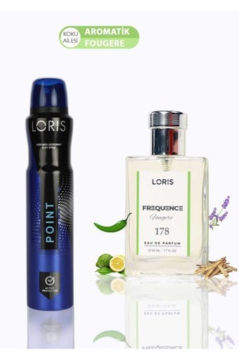 Loris E-178 İkili Erkek Parfüm Deodorant Seti EDP