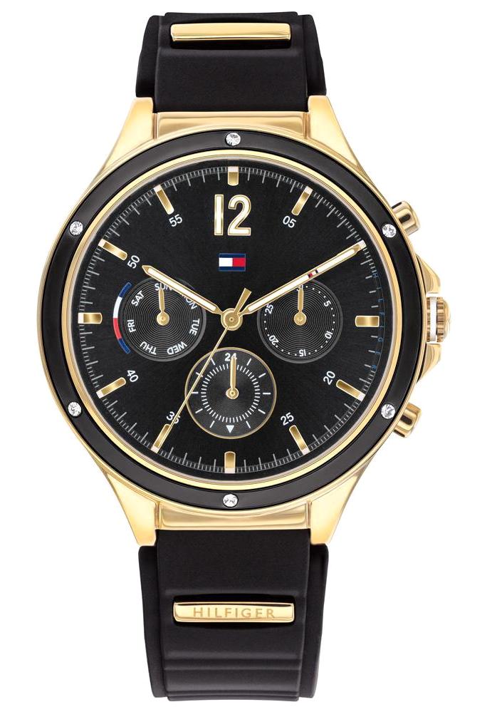 Tommy Hilfiger TH1782282 38 mm Siyah Silikon Kordon Analog Kadın Kol Saati