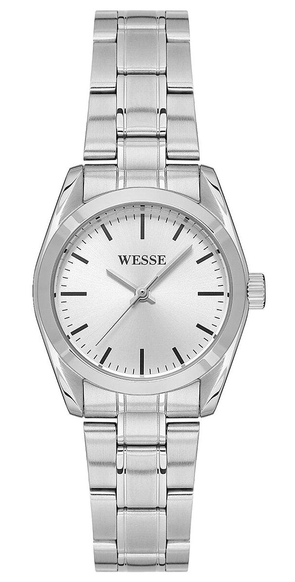 Wesse WWL111601 34 mm Gri Çelik Kordon Analog Kadın Kol Saati