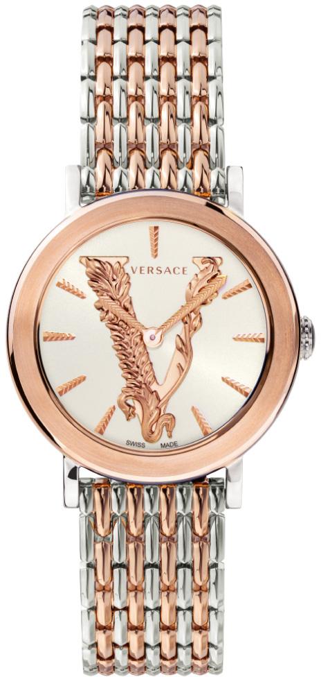 Versace VRSCVEHC00519 36 mm Gri-Rose Gold Çelik Kordon Analog Kadın Kol Saati