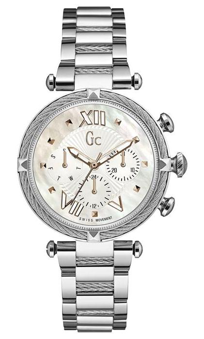 Guess GCY16001L1MF Takvimli 38 mm Gri Çelik Kordon Analog Kadın Kol Saati