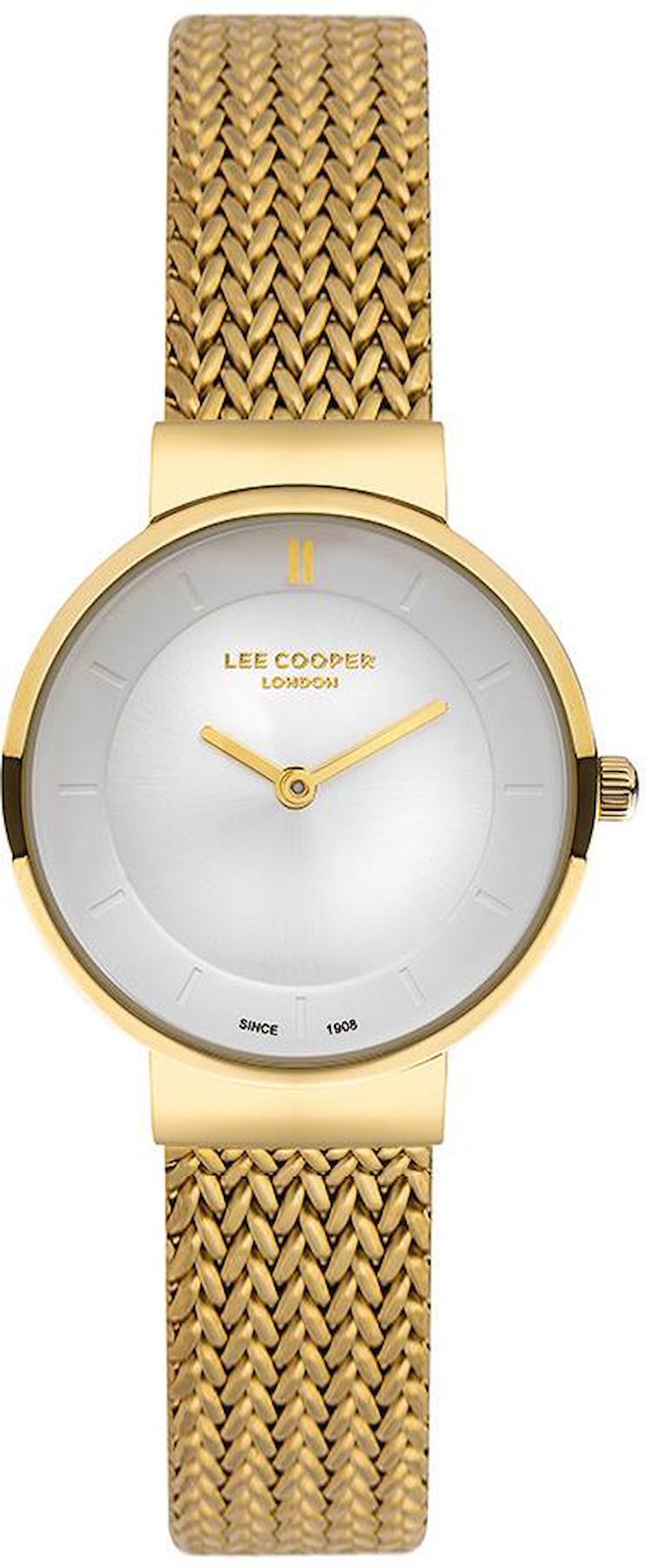 Lee Cooper LC07143.130 40 mm Altın Hasır Kordon Analog Kadın Kol Saati