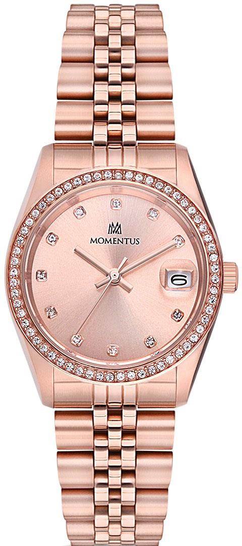 Momentus SW131R-12SR Takvimli 31 mm Rose Gold Çelik Kordon Analog Kadın Kol Saati