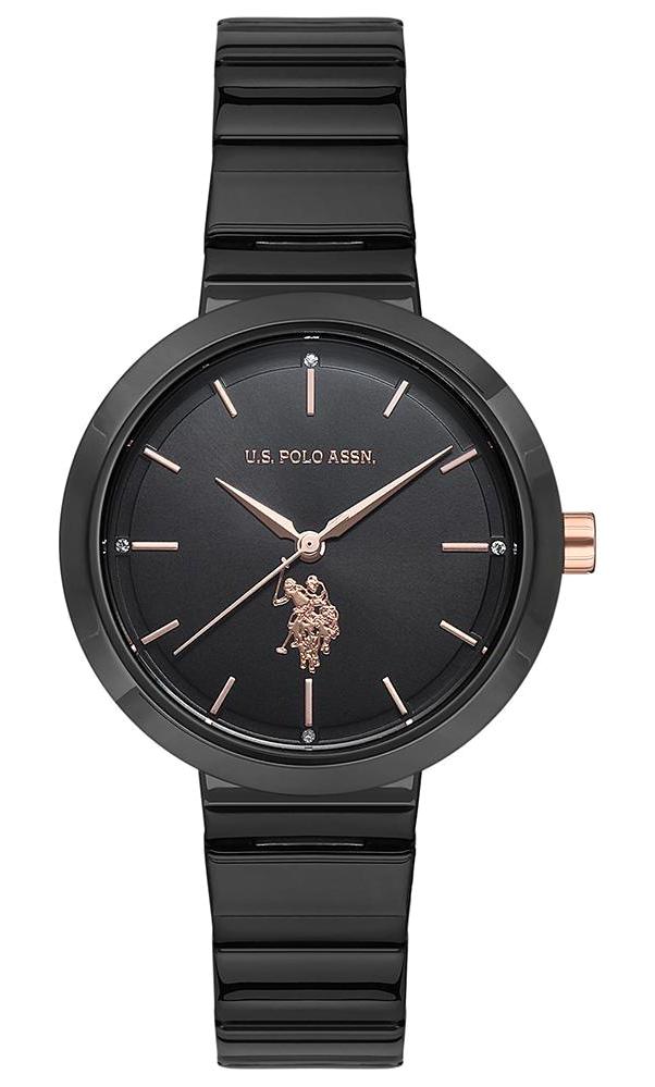 U.S. Polo Assn USPA2002-05 35 mm Siyah Çelik Kordon Analog Kadın Kol Saati