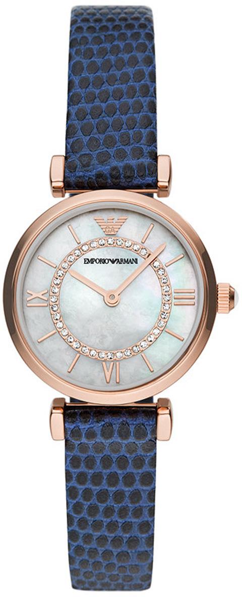 Emporio Armani AR11468 28 mm Mavi Deri Kordon Analog Kadın Kol Saati