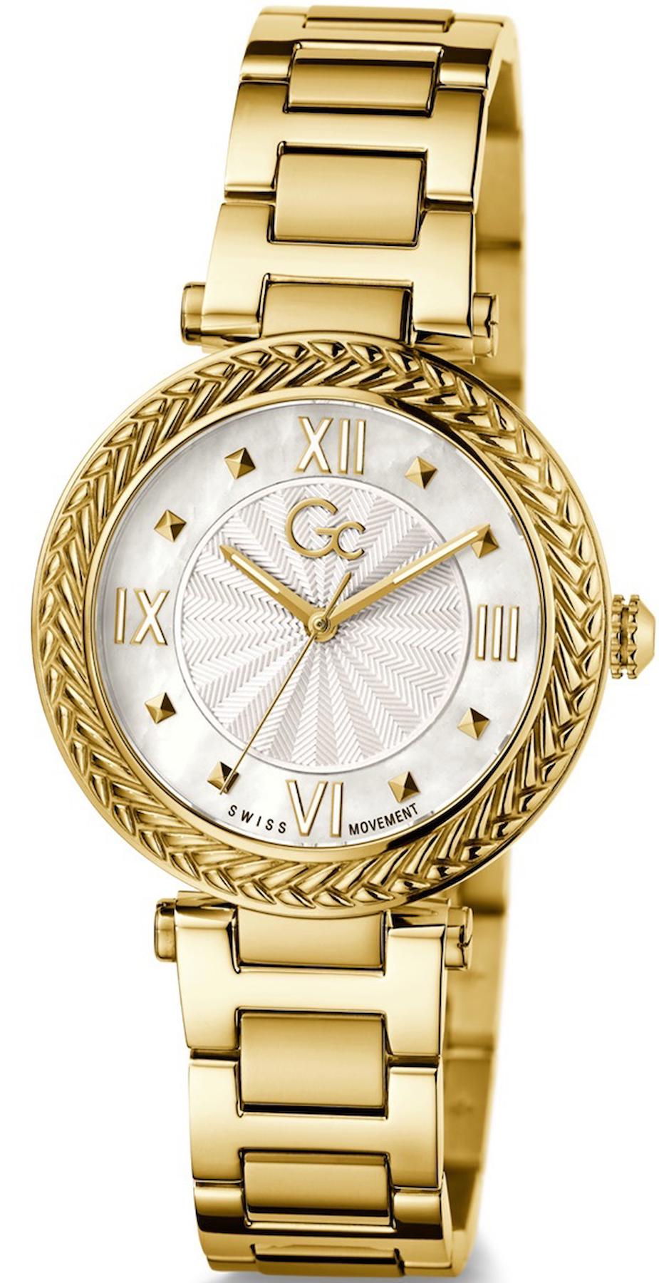 Guess GCZ41001L1MF 34 mm Altın Çelik Kordon Analog Kadın Kol Saati