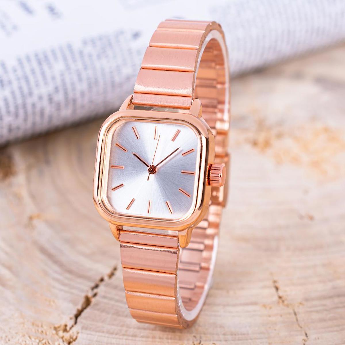 Saattino ST-304263 26-30 mm Rose Gold Çelik Kordon Analog Kadın Kol Saati