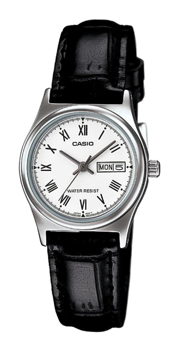 Casio LTP-V006L-7BUDF Takvimli 25 mm Siyah Çelik Kordon Analog Kadın Kol Saati