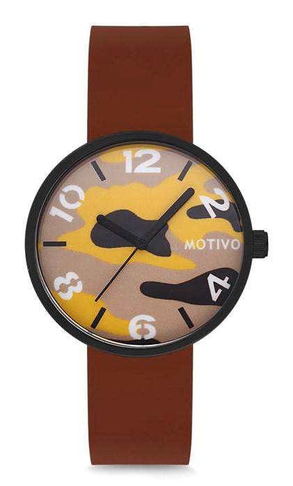 Motivo MT0214 39 mm Kahverengi Silikon Kordon Analog Kadın Kol Saati