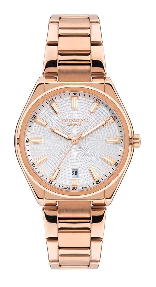 Lee Cooper LC07335.430 Takvimli 40 mm Rose Gold Metal Kordon Analog Kadın Kol Saati