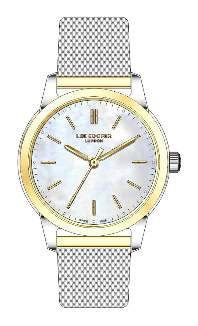 Lee Cooper LC07691.220 40 mm Gri Metal Kordon Analog Kadın Kol Saati