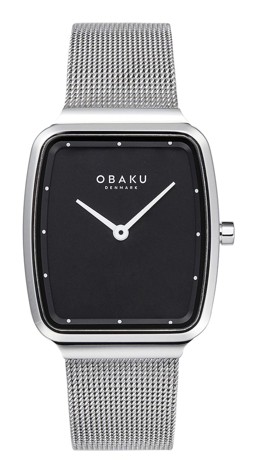 Obaku Denmark V267LXCBMC 27 mm Gri Hasır Kordon Analog Kadın Kol Saati