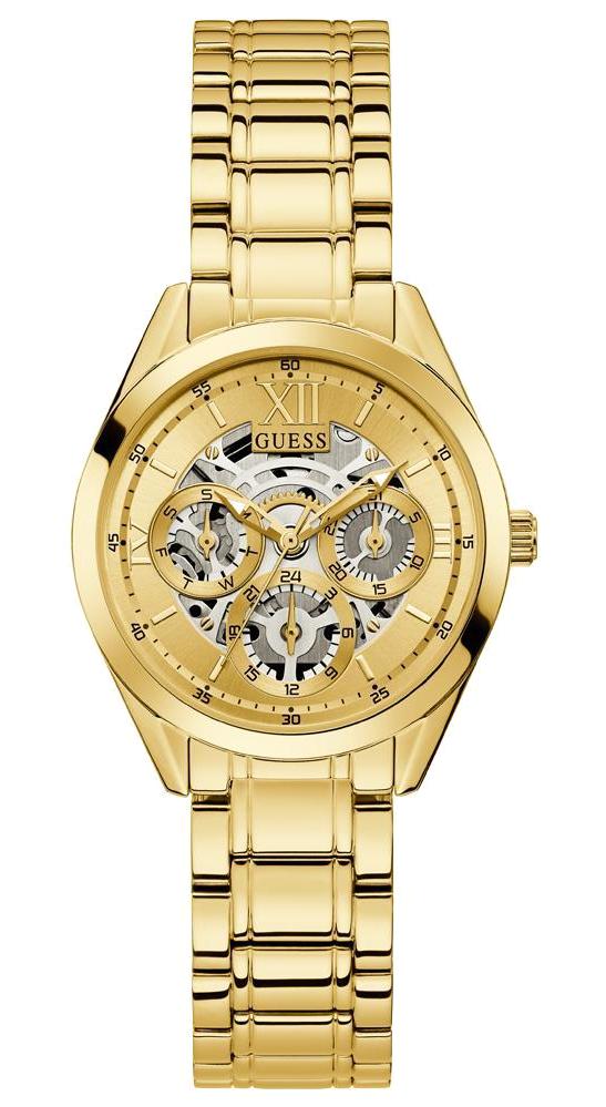 Guess GUGW0253L2 Takvimli 38 mm Altın Çelik Kordon Analog Kadın Kol Saati