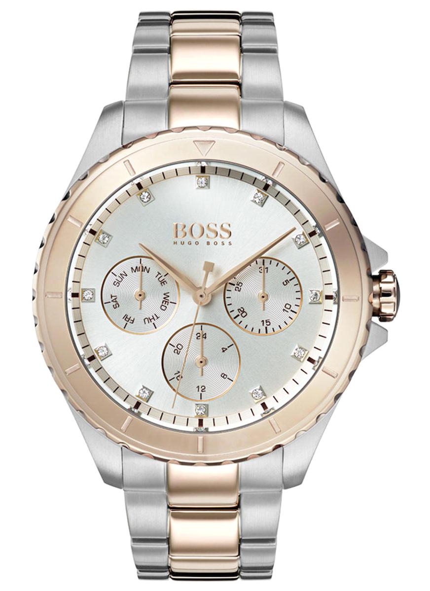 Hugo Boss HB1502446 Takvimli 38 mm Gri-Rose Gold Çelik Kordon Analog Kadın Kol Saati