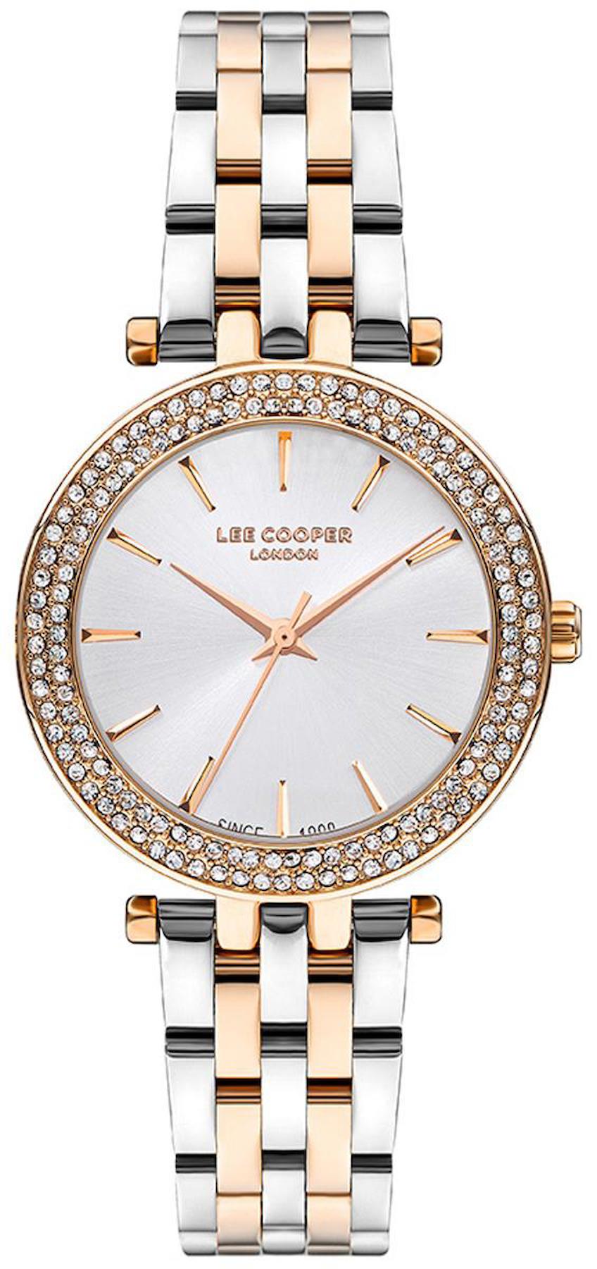 Lee Cooper LC07864.530 40 mm Altın Metal Kordon Analog Kadın Kol Saati