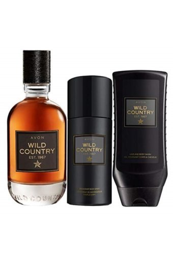 Avon Wıld Country 3 Parça Erkek Parfüm Seti EDT