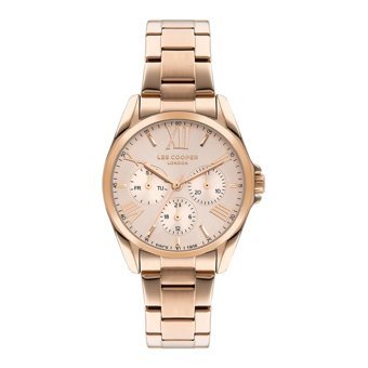 Lee Cooper LC07685.410-NM Takvimli 40 mm Rose Gold Çelik Kordon Analog Kadın Kol Saati