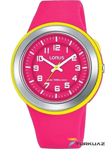 Lorus R2313MX9 38 mm Pembe Silikon Kordon Analog Kadın Kol Saati