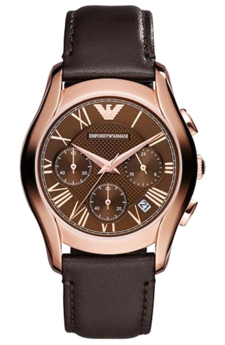 Emporio Armani AR1707 Takvimli 38 mm Kahverengi Deri Kordon Analog Kadın Kol Saati