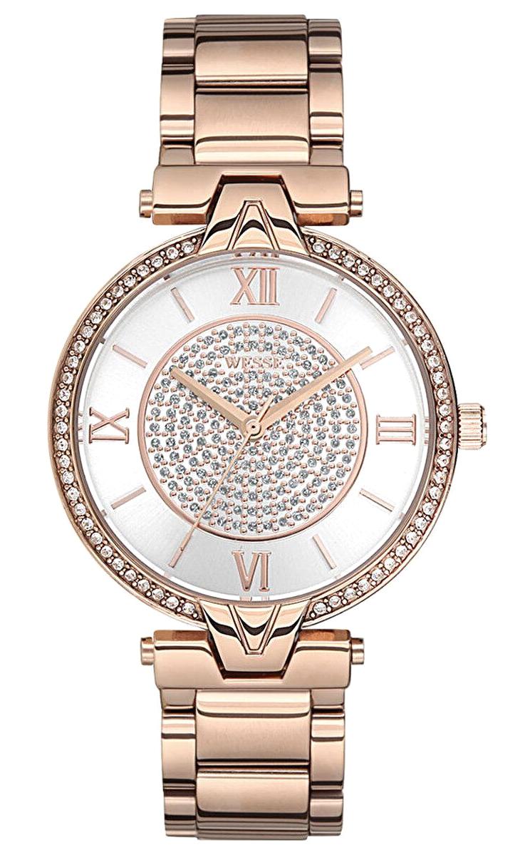 Wesse WWL103704 35 mm Rose Gold Çelik Kordon Analog Kadın Kol Saati