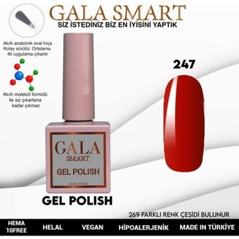 Gala Smart Klasik Seri 247 Kırmızı Parlak Kalıcı Oje